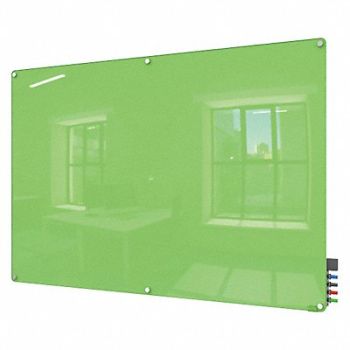 GHENT Dry Erase Board Non-Magnetic Glass 96 W, 38ET15