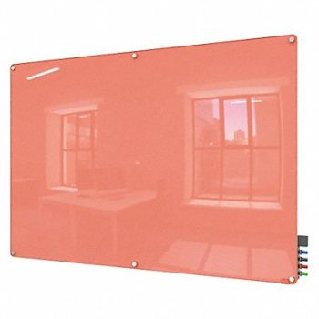 GHENT Dry Erase Board Non-Magnetic Glass 72 W, 38ET24