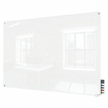 GHENT Dry Erase Board Non-Magnetic Glass 36 W, 38ET26