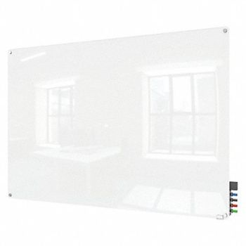 GHENT Dry Erase Board Non-Magnetic Glass 48 W, 38ET27