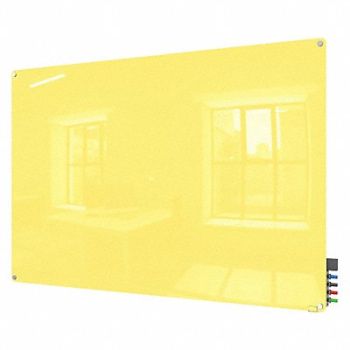 GHENT Dry Erase Board Non-Magnetic Glass 36 W, 38ET31
