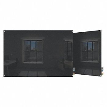 GHENT Dry Erase Board Non-Magnetic Glass 48 W, 38ET47