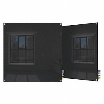 GHENT Dry Erase Board Non-Magnetic Glass 48 W, 38ET48