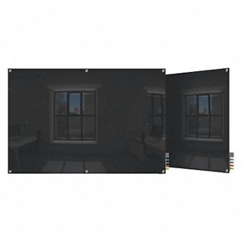 GHENT Dry Erase Board Non-Magnetic Glass 96 W, 38ET50