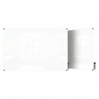 GHENT Dry Erase Board Non-Magnetic Glass 36 W, 38ET66