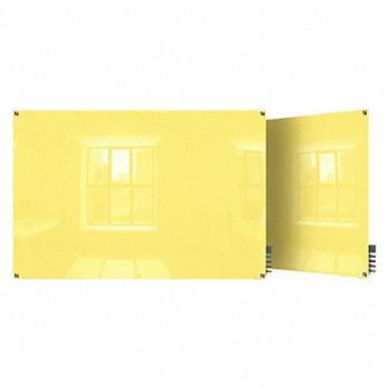 GHENT Dry Erase Board Magnetic Glass 36 W, 38EU52