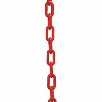MR. CHAIN J1047 Plastic Chain 1-1/2 in x 500 ft L Red, 38EX17