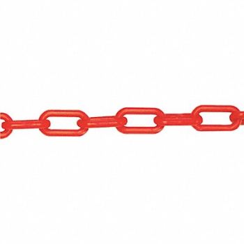 MR. CHAIN Plastic Chain 2 in x 500 ft L Orange, 38EX22