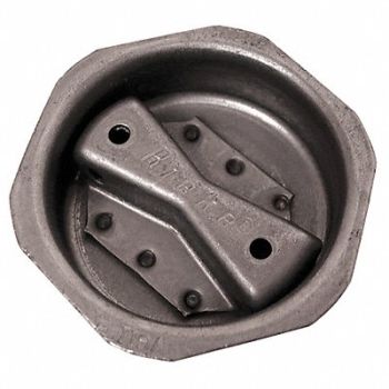 GRAINGER APPROVED Drum Plug Gray Steel, 38F847