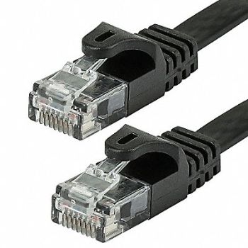 MONOPRICE Patch Cord Cat 5e Flexboot Black 100 ft., 38F940