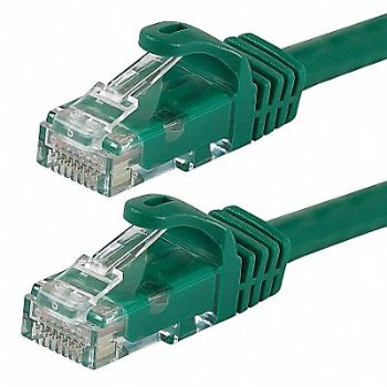 MONOPRICE Patch Cord Cat 6 Flexboot Green 10 ft., 38F985