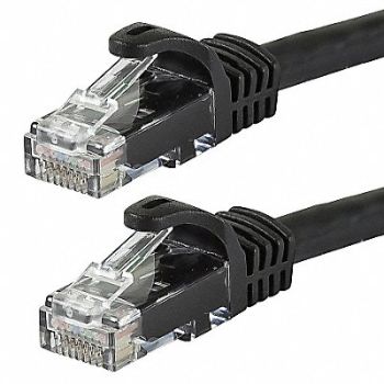 MONOPRICE Patch Cord Cat 6 Flexboot Black 7.0 ft., 38F977