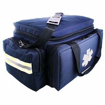 MEDSOURCE Trauma Bag 10-1/2x12x20 in Navy, 38G245