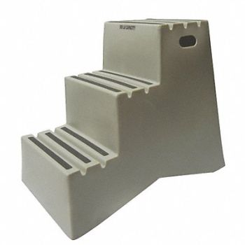 DPI J4025 Step Stand 3 Steps Polyethylene Gray, 38GU04