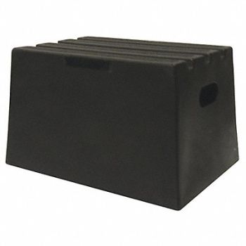 DPI J4023 Step Stand 1 Step Polyethylene Black, 38GU06