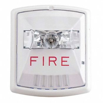 WHEELOCK Strobe 24VDC White 5-15/64 H, 38GV23