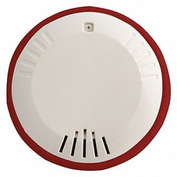 WHEELOCK Horn 12/24VDC Red 6-11/16 in H, 38GV30