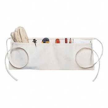 CLC Tool Apron White Canvas 29 to 50 in, 38GV42