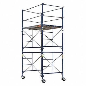 METALTECH Scaffold Tower 14 ft 6 H with Casters, 38HT52