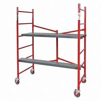 METALTECH Portable Scaffold 6-11/64 ft.L Steel, 38HT60