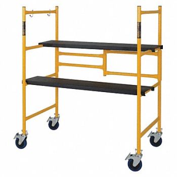 METALTECH Portable Scaffold 3-21/64 ft.L Steel, 38HT67