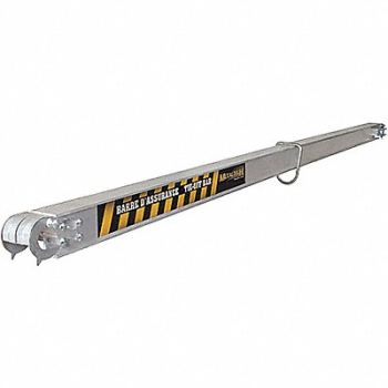 METALTECH Tie-Off Bar 10-7/32 ft.L Aluminum Steel, 38HT69