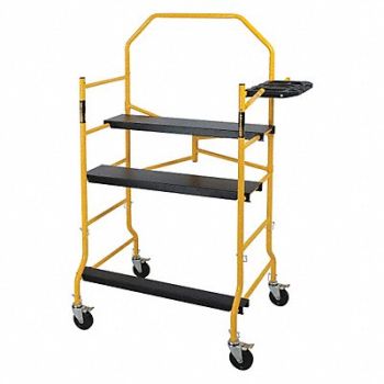 METALTECH Scaffold Tower Steel Plastic 900 lb., 38HT80