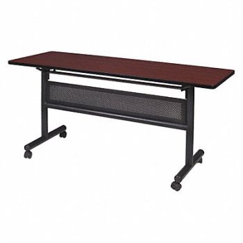 REGENCY Mobile Table Mod Panel 60 in W Mahogany, 38HU37