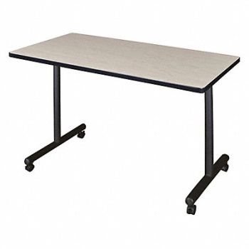 REGENCY Mobile Table 48 in W Maple, 38HU63