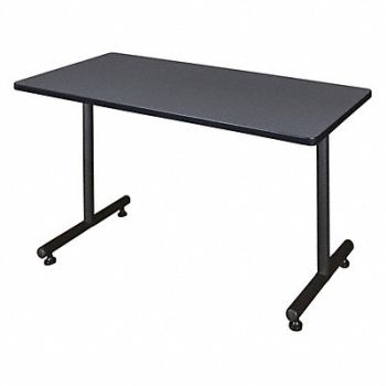 REGENCY Training Table 48 in W Gray Adjst Hght, 38HU75