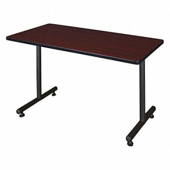 REGENCY Training Table 48inW Mahogany Adjst Hght, 38HU77