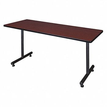 REGENCY Training Table 72inW Mahogany Adjst Hght, 38HU87