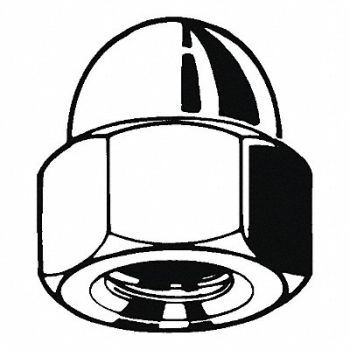GRAINGER APPROVED CpNt HgCrn Znc Stl M12-1.75 22mm 50PK, 38DK44