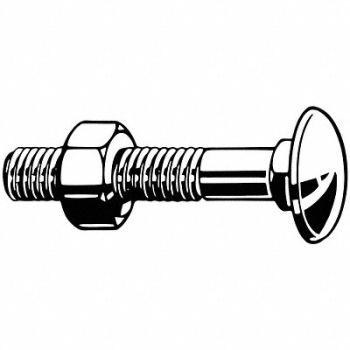 GRAINGER APPROVED CrrgBlt Stl ZncPltd 30mm Sqr PK1 100, 179T91