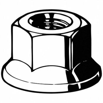 GRAINGER APPROVED Locknut 5/16 -18 Znc Stl 0.5 1800PK, 42JR18