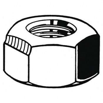 GRAINGER APPROVED Locknut M24-1.50 Znc Stl 36x24mm 10PK, 38DJ19