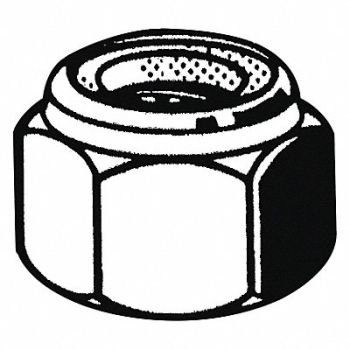 GRAINGER APPROVED LkNt Znc Stl M6-1.00 10x8mm 3300PK, 177X55