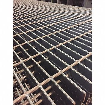 GRAINGER APPROVED Carbon Steel Rectangle Bar Grating 6 L, 38MM95