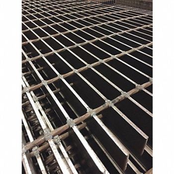 GRAINGER APPROVED Carbon Steel Square Bar Grating 36 in L, 38MM84