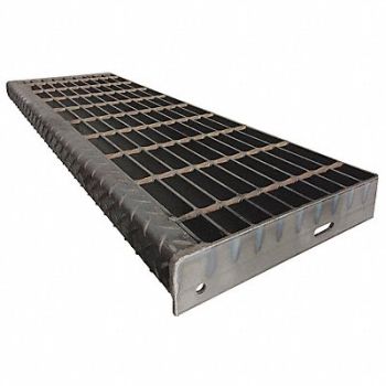 GRAINGER APPROVED Carbon Steel Stair Tread 10 15/16 x 36, 38MG67