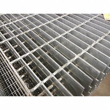 GRAINGER APPROVED Carbon Steel Rectangle Bar Grating 20 L, 38MM59
