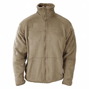 PROPPER Tactical Fleece Jacket XL Khaki Jacket, 38MZ96