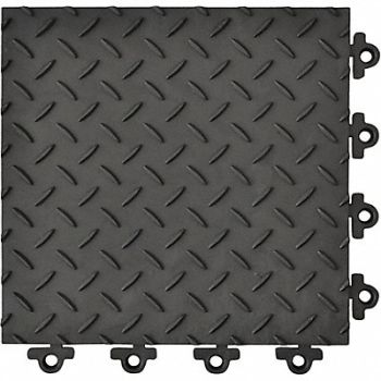 NOTRAX Modular Antifatigue Mat Blk 12 x12 PK12, 38N629