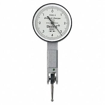 TESA BROWN SHARPE Dial Test Indicator Vert 0 to 0.030 In, 38N946