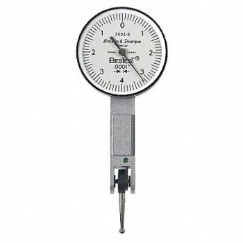 TESA BROWN SHARPE Dial Test Indicator Vert 0 to 0.008 In, 38N948