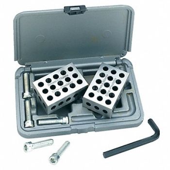 TESA BROWN SHARPE Blocks Set 3 L x 2 W x 1 H 23 Holes, 50JW18