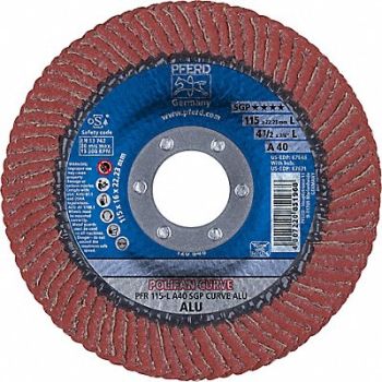 PFERD Fiber Disc 4 1/2 in Dia 7/8in Arbor, 38NG77