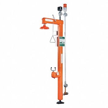 GUARDIAN EQUIPMENT Heat-Trace Shower/Eyewash NPT Btm Alarm, 38NJ15