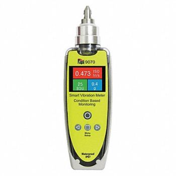 TEST PRODUCTS INTL. Vibration Meter IP67 Rated, 38NJ28