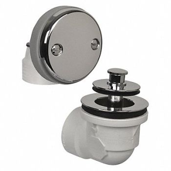 AB A BathWaste Ovflw D1-1/2 Round Sched40PVC, 38R066